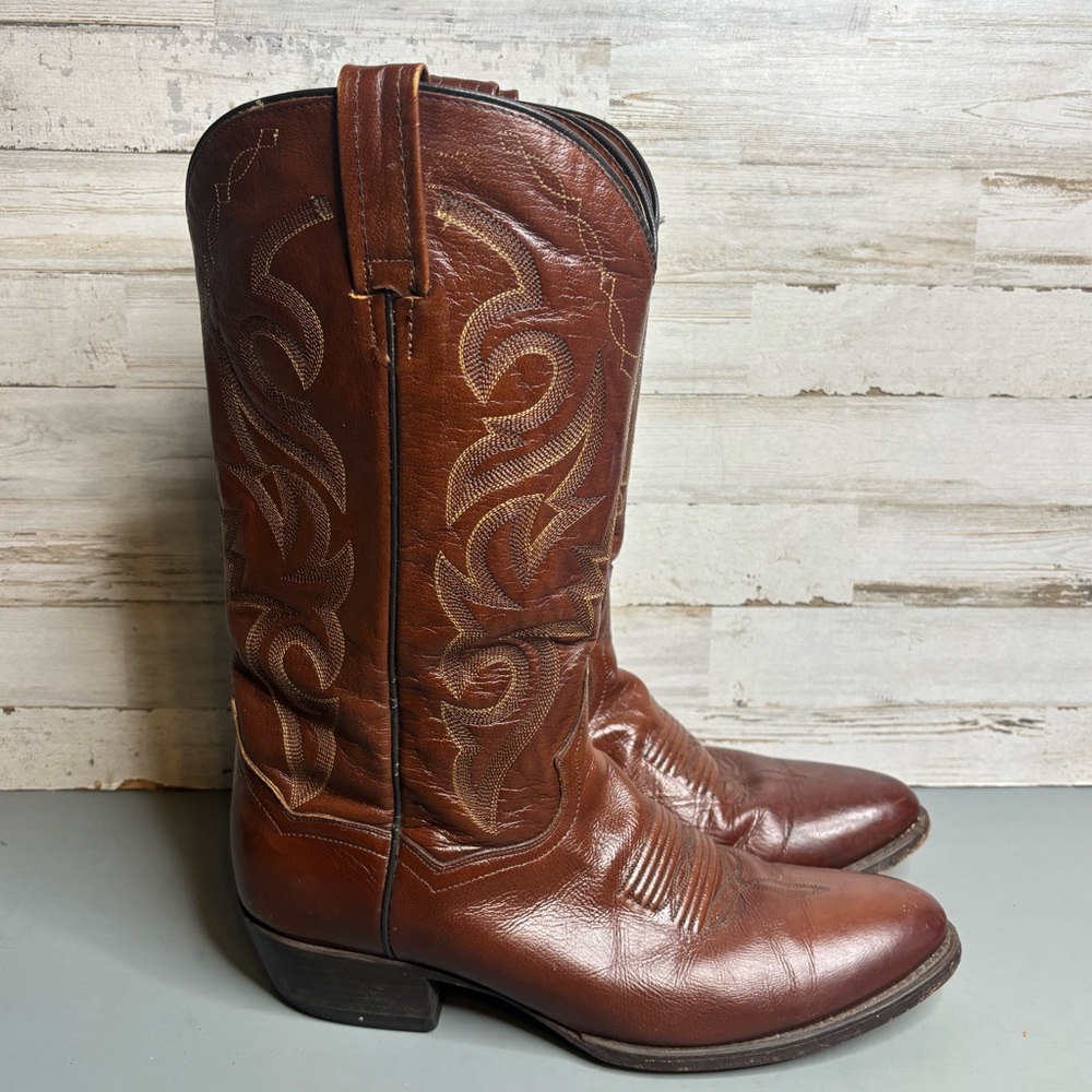 Dan Post Men’s Brown Western Cowboy Boots Style 2111 Sz 9.5